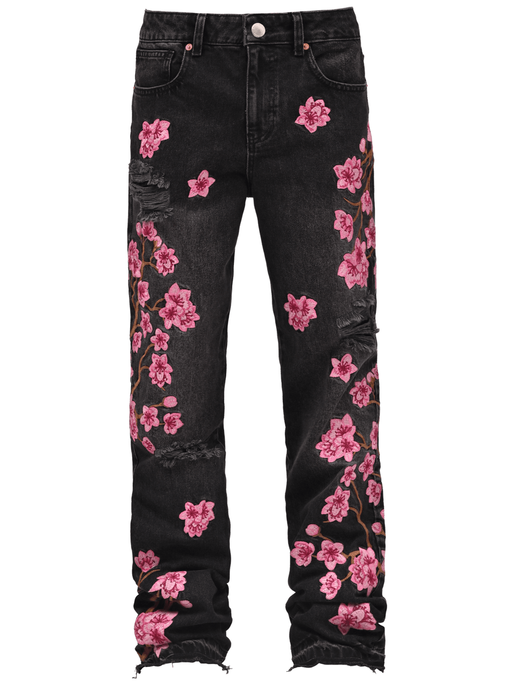 Sakura Flare Denim - Black - Reputation Studios