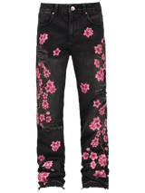 Sakura Flare Denim - Black