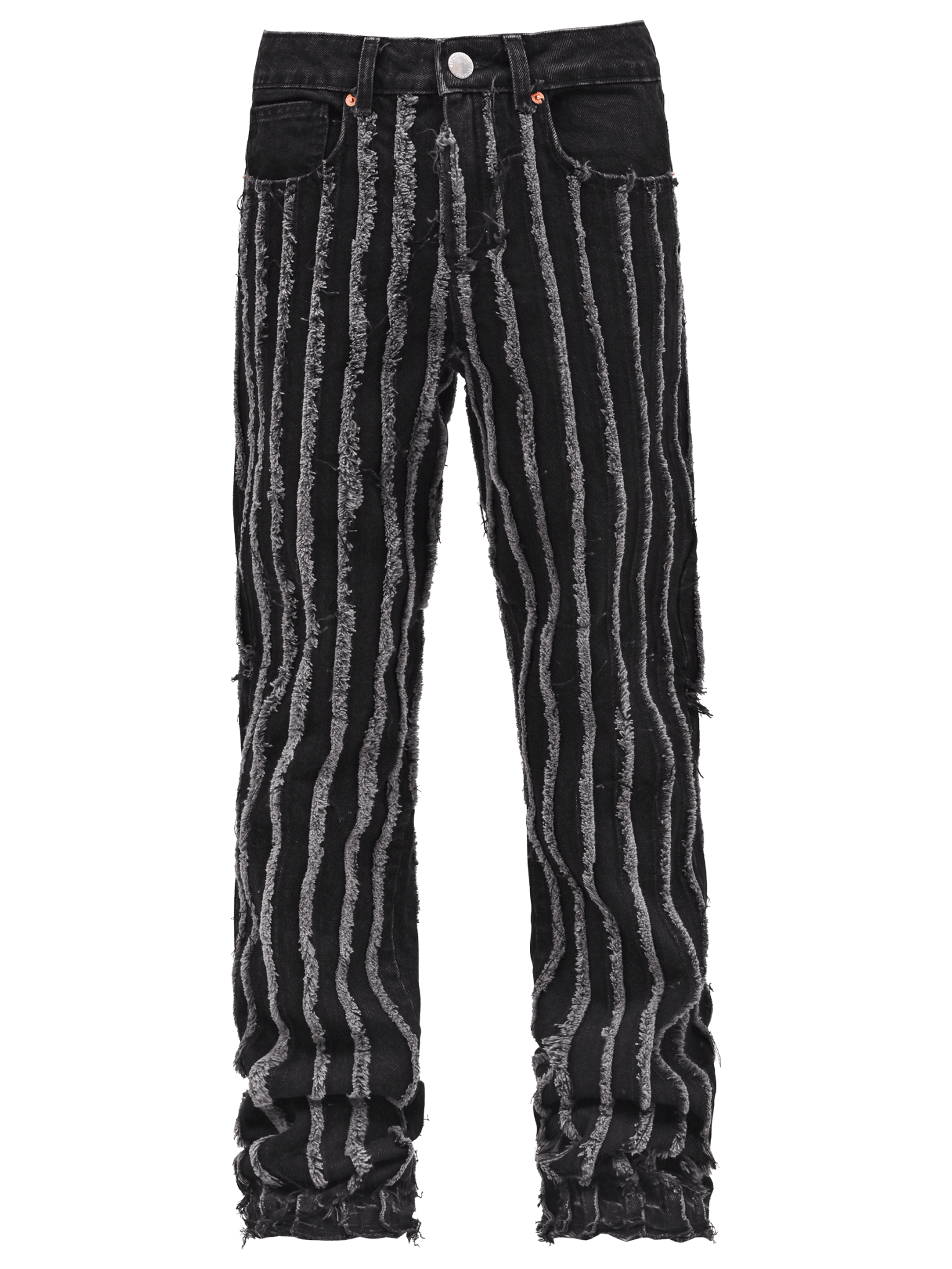 Slashed Flare Denim - Black - Reputation Studios