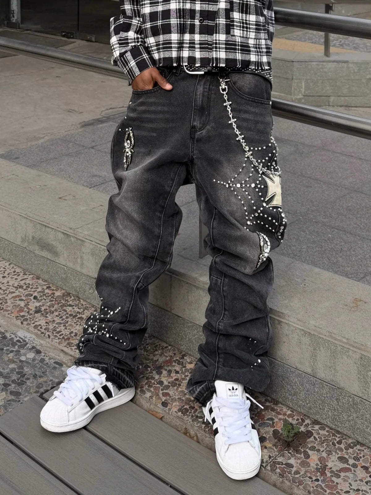 Spider Denim - Black - Reputation Studios