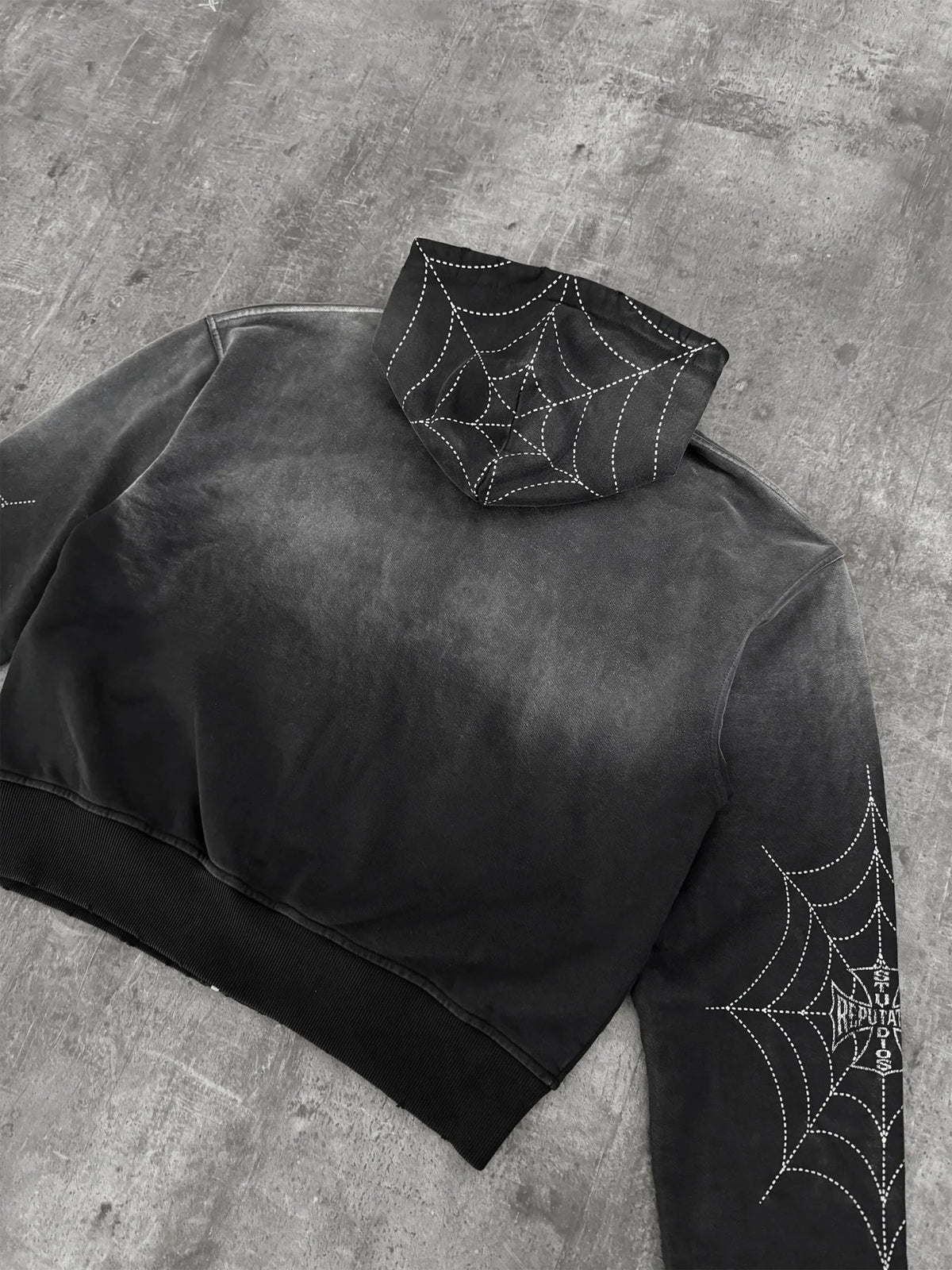 Spider Hoodie - Black - Reputation Studios