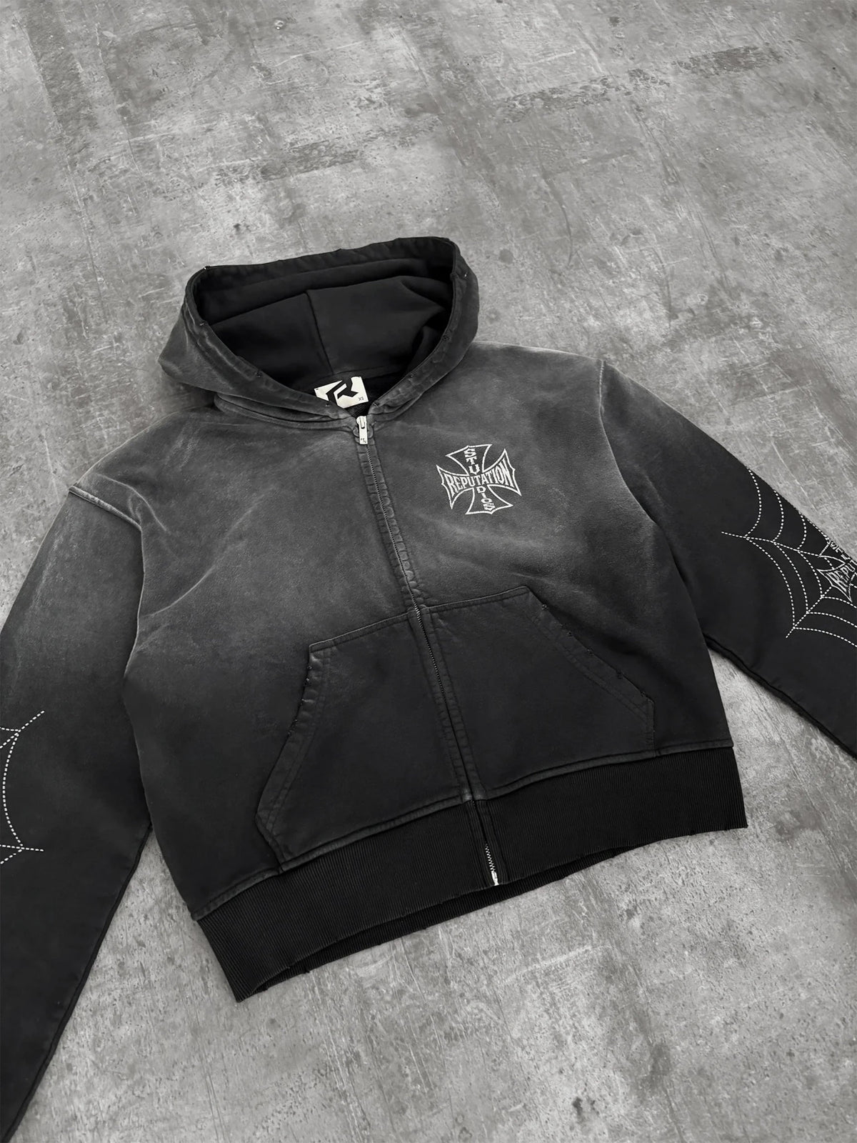 Spider Hoodie - Black - Reputation Studios