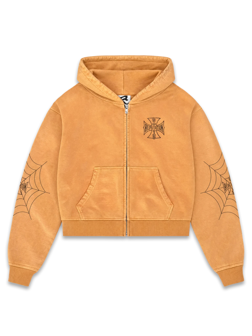 Spider Hoodie - Orange - Reputation Studios