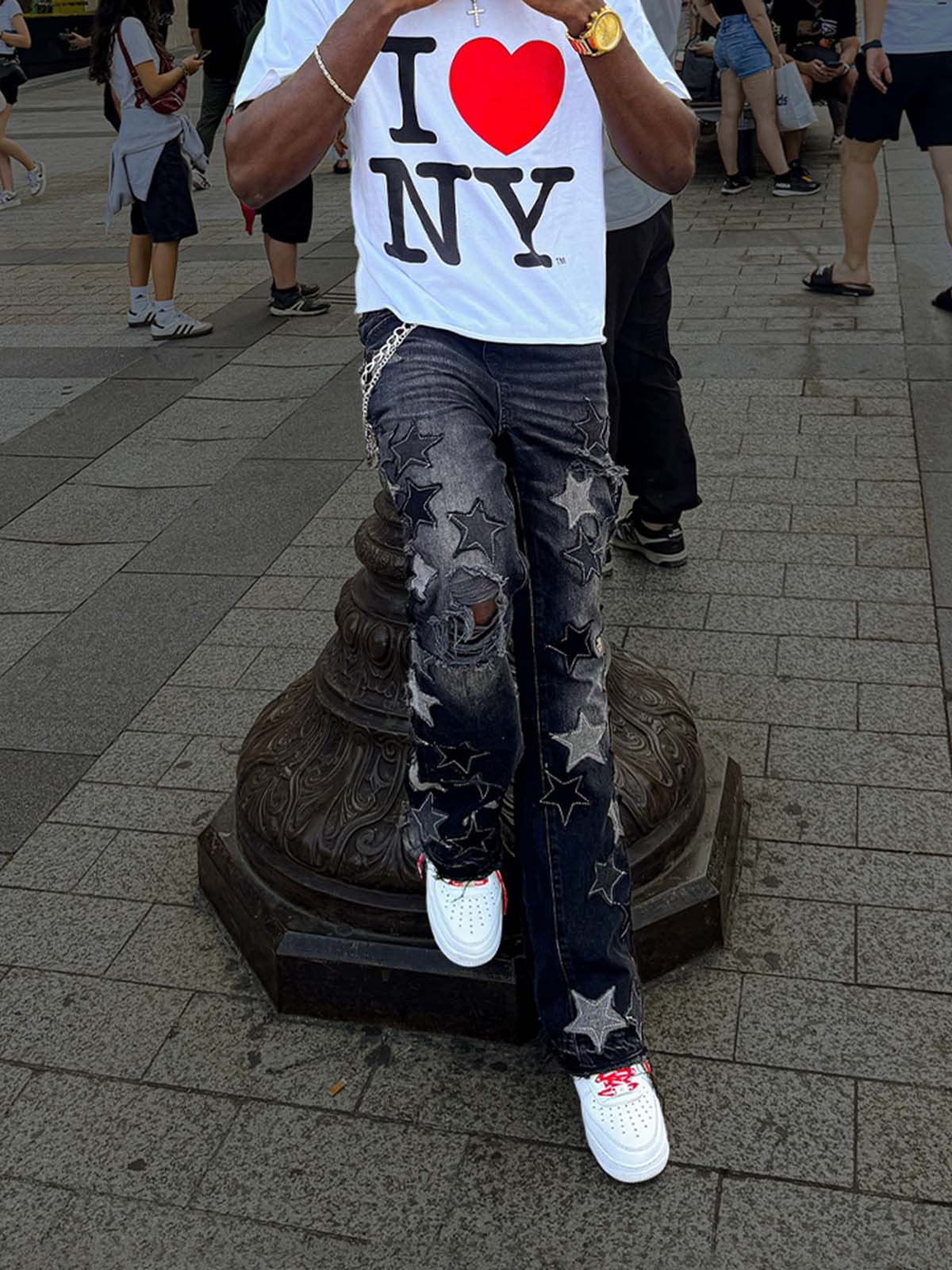 Star Flare Denim - Black - Reputation Studios