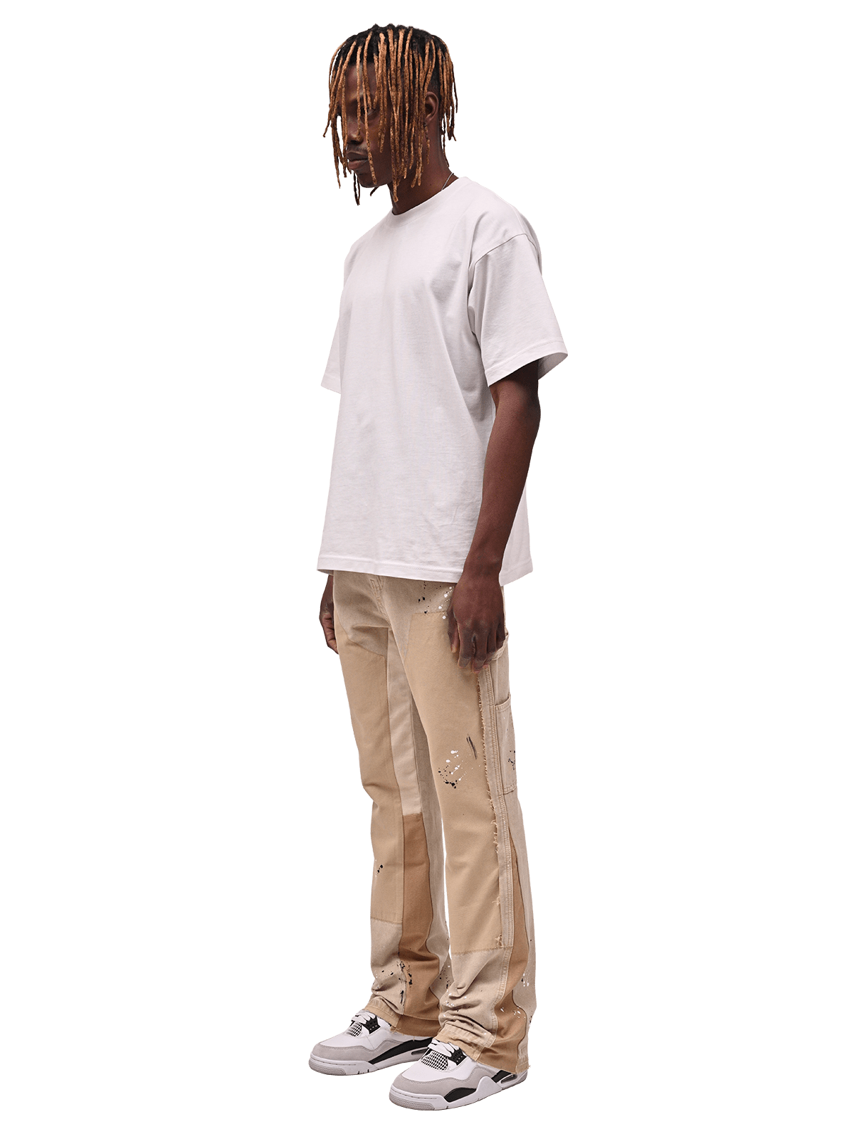 Flare Canvas Pants - Taupe