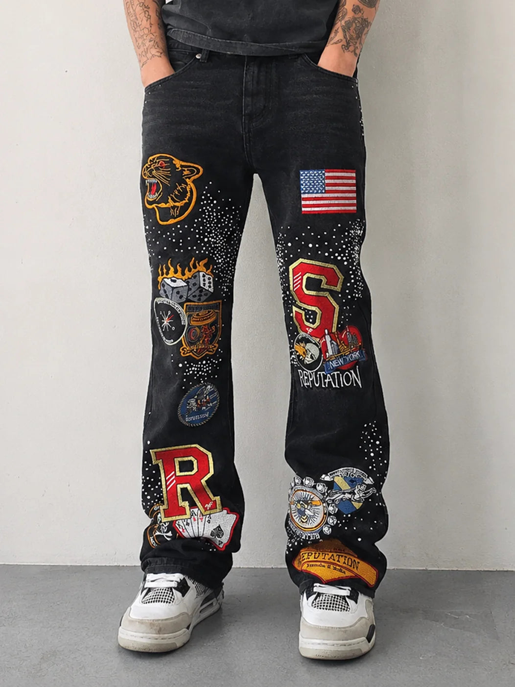 Patch Denim - Black