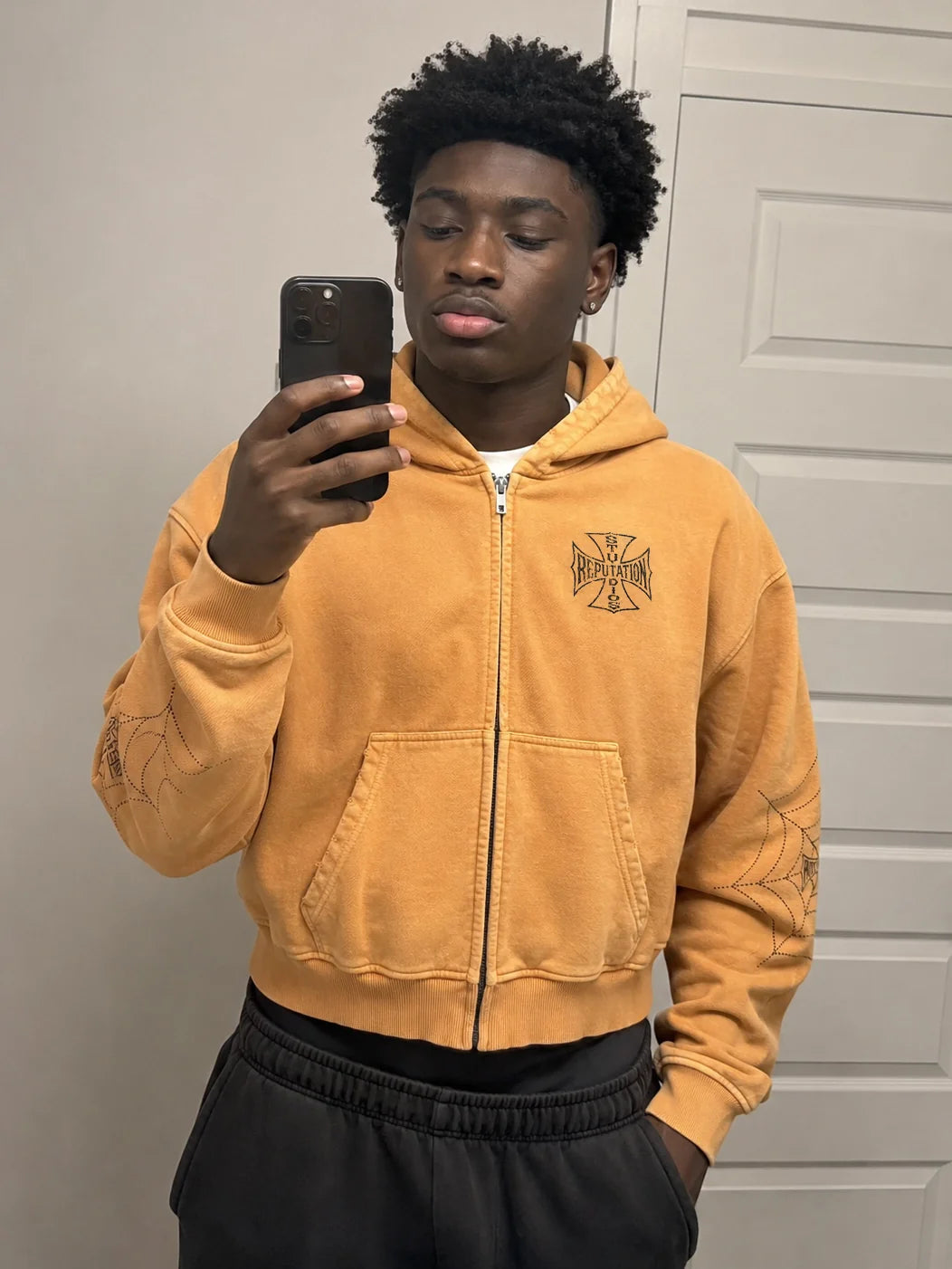 Spider Hoodie - Orange