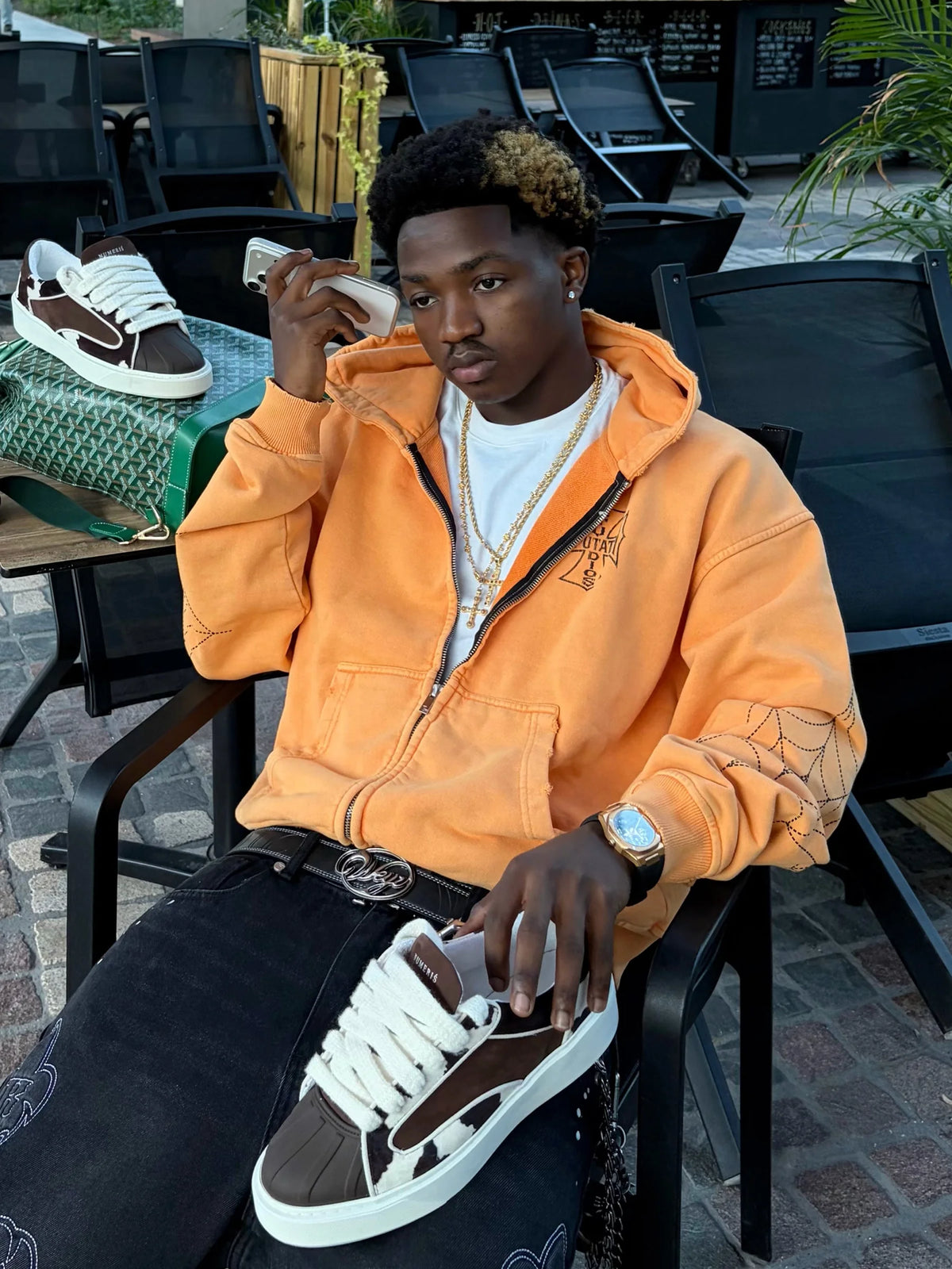 Spider Hoodie - Orange