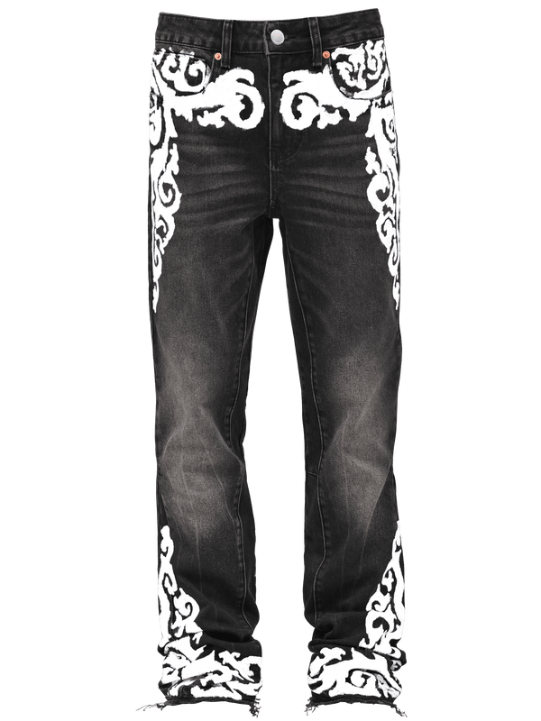 Versailles Flare Denim - Black