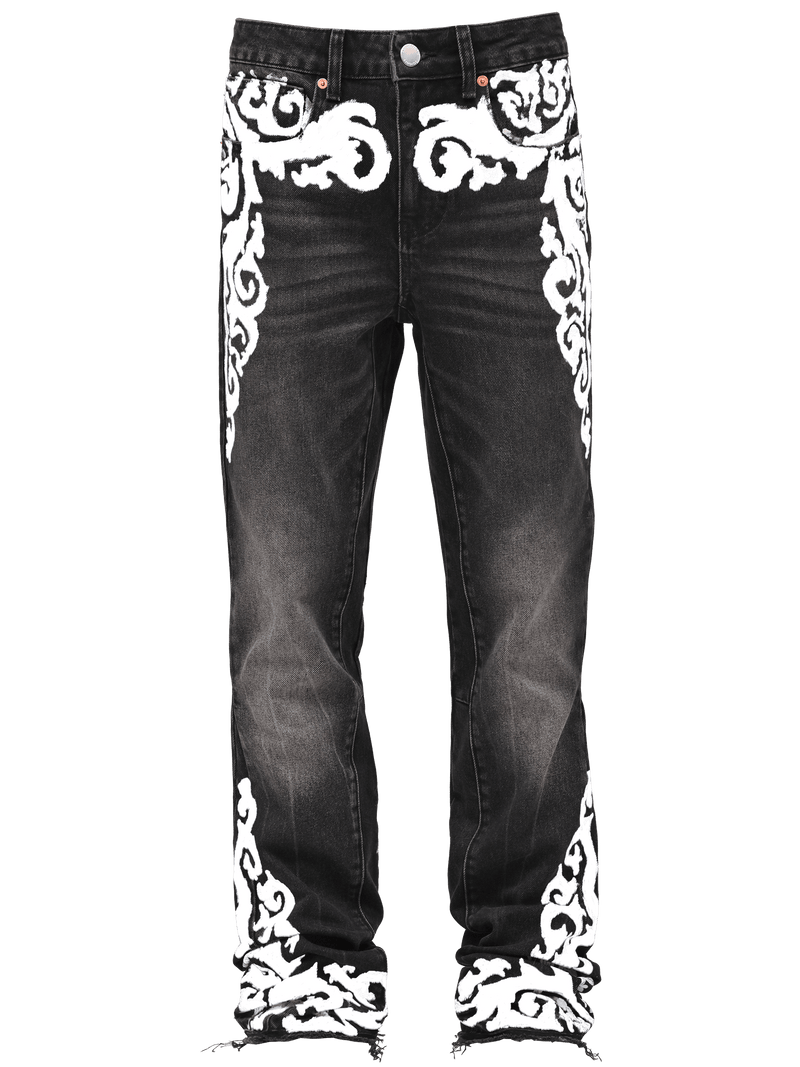 Versailles Flare Denim - Black