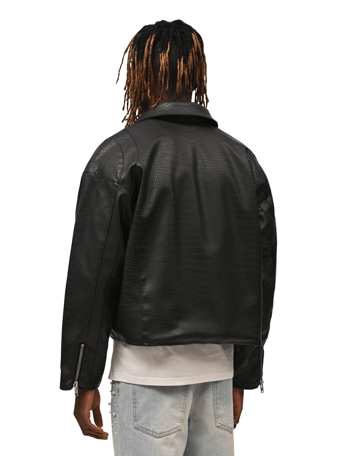 Vintage Leather Jacket - Croc - Reputation Studios