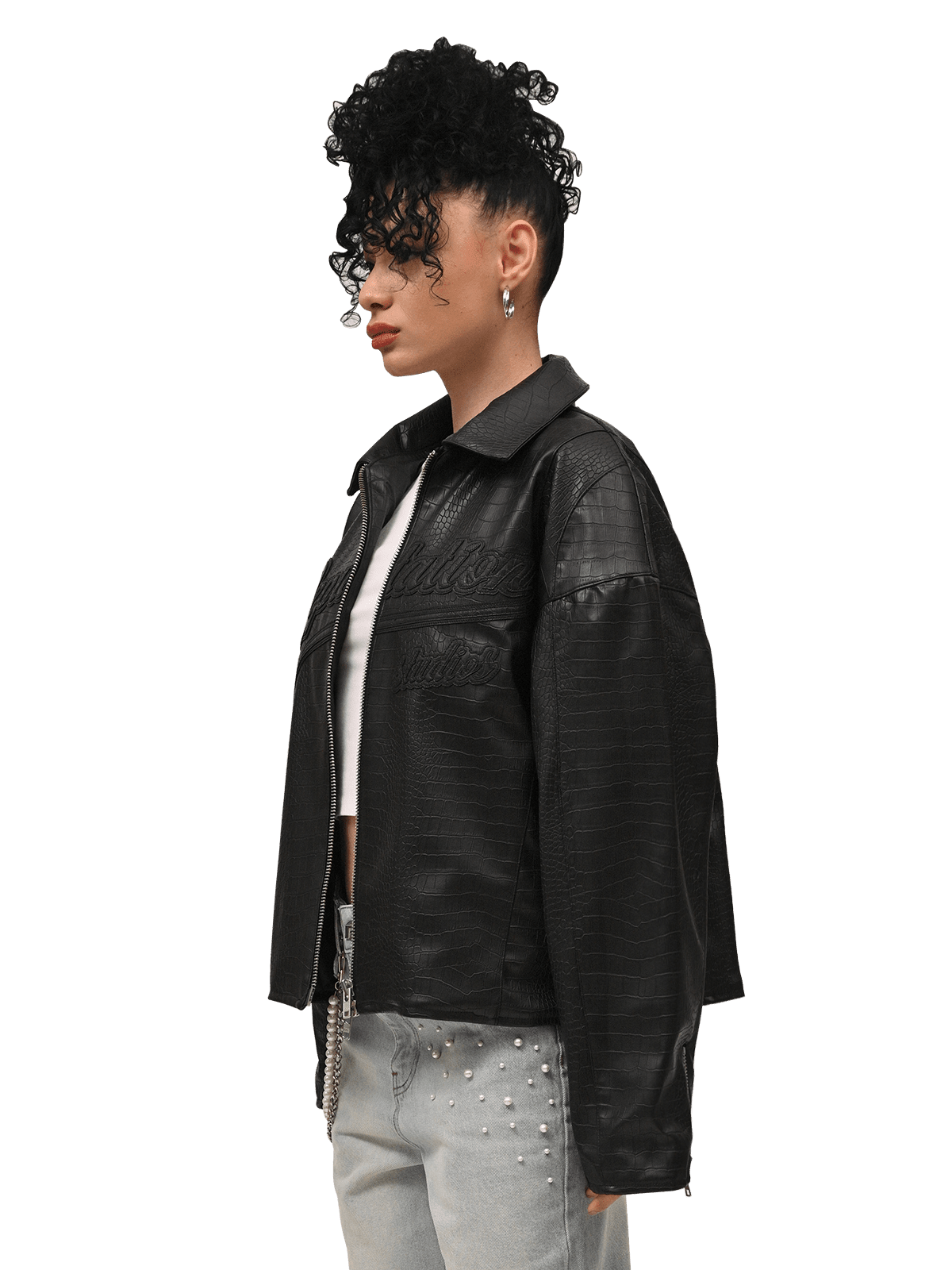 Vintage Leather Jacket - Croc - Reputation Studios