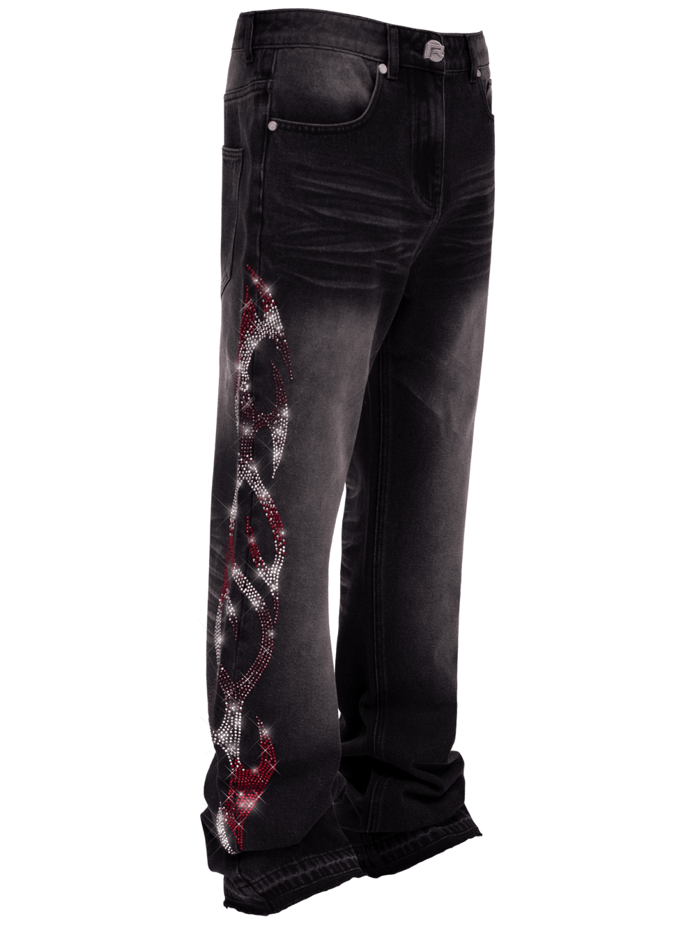 Viper Flames Denim - Black - Reputation Studios