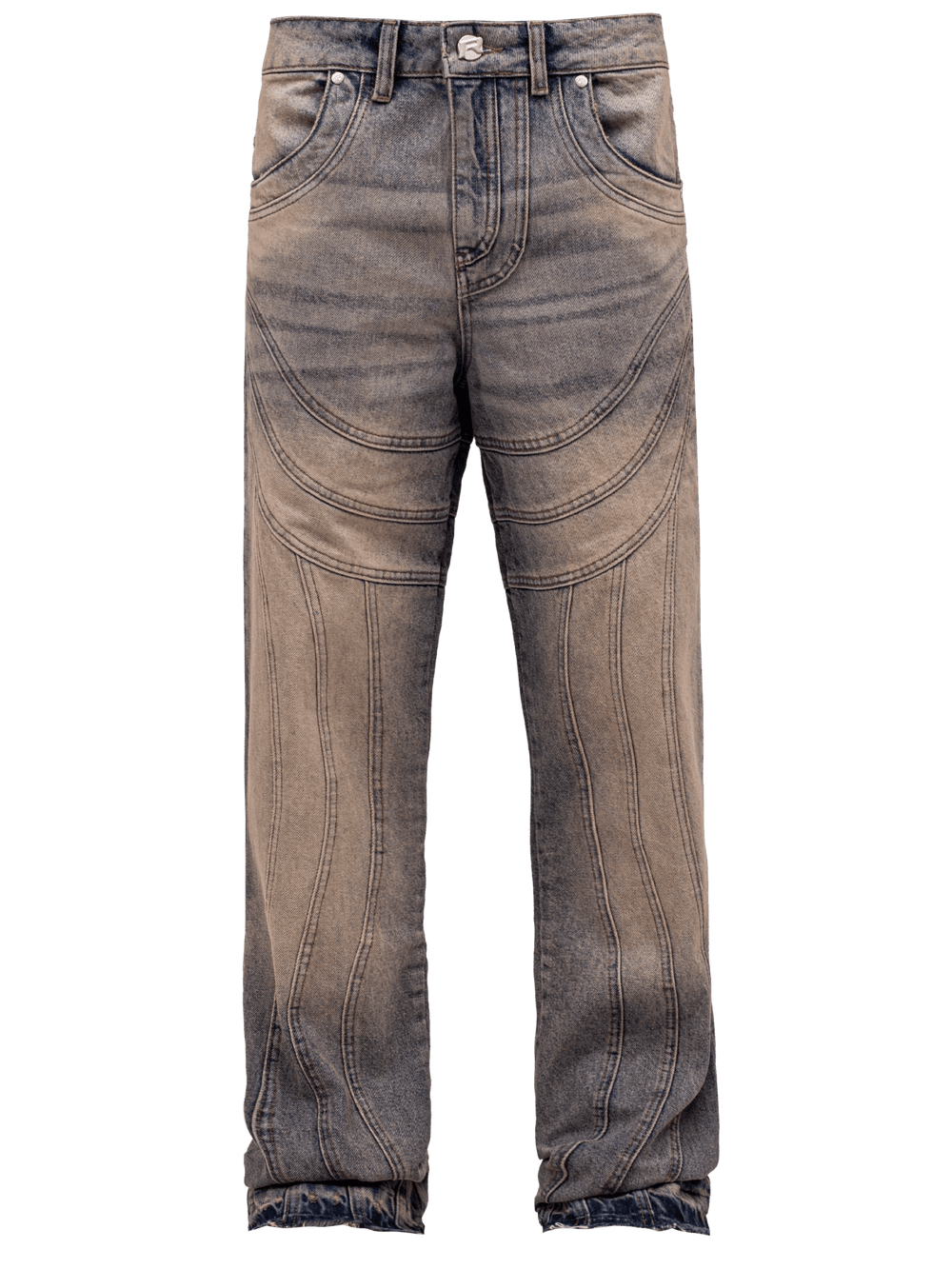 Wave Stitch Denim - Cream Wash - Reputation Studios