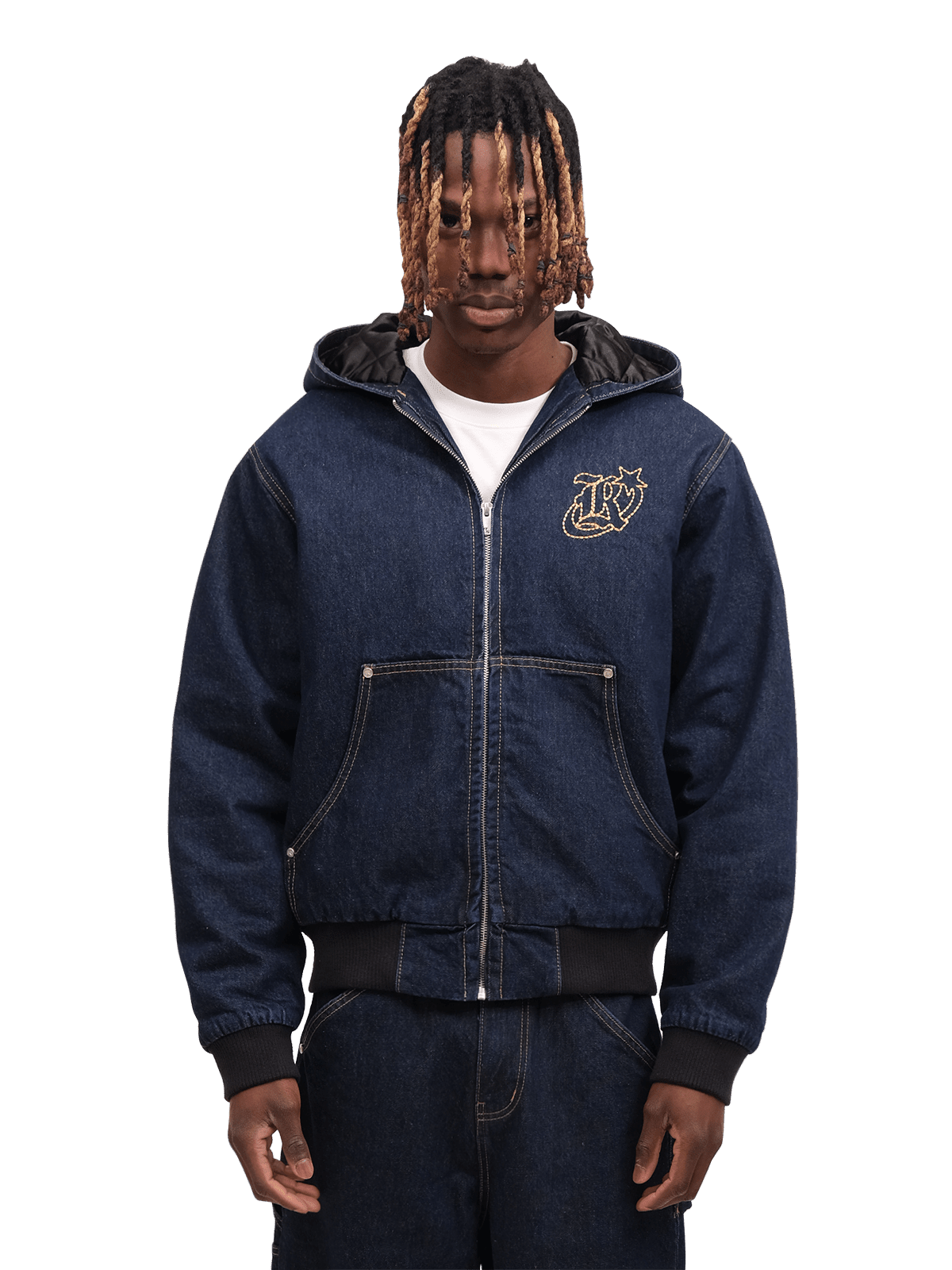 Workwear Denim Hoodie - Reputation Studios