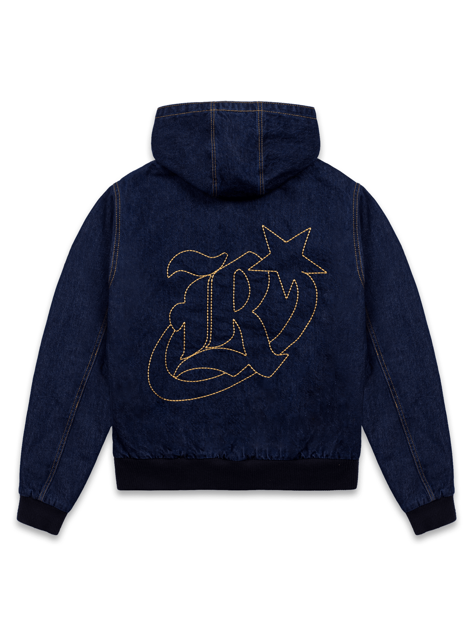 Workwear Denim Hoodie - Reputation Studios