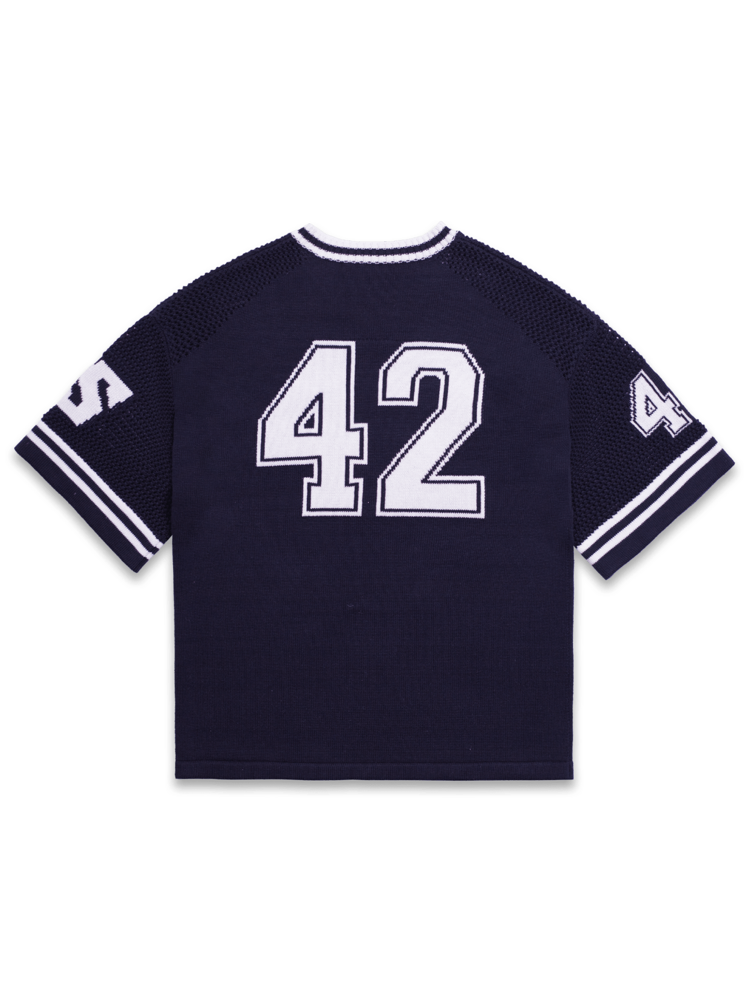 Y2K Knit Hockey Jersey - Navy - Reputation Studios