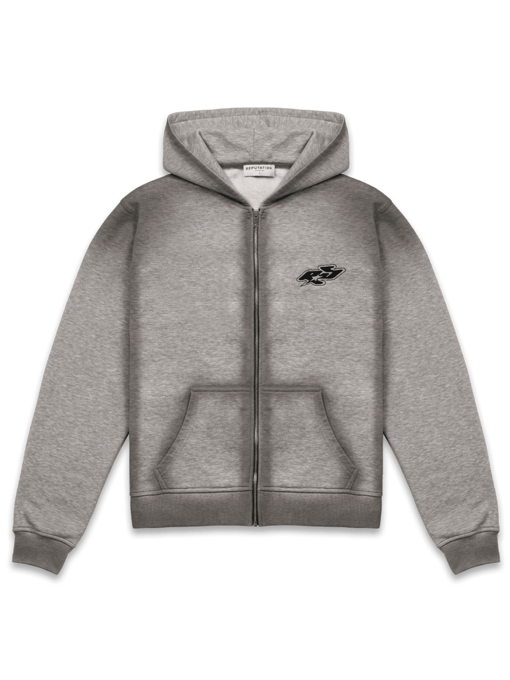 【nmtc +】tight zip up hoodie★グレー★y2k★美品 y2k-zipper-hoodie-heather-grey