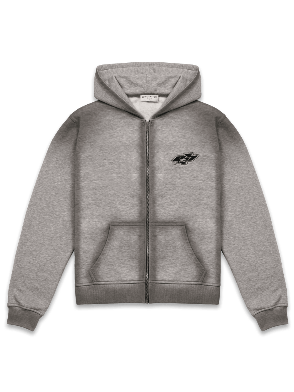 Y2K Zipper Hoodie - Heather Grey - Reputation Studios
