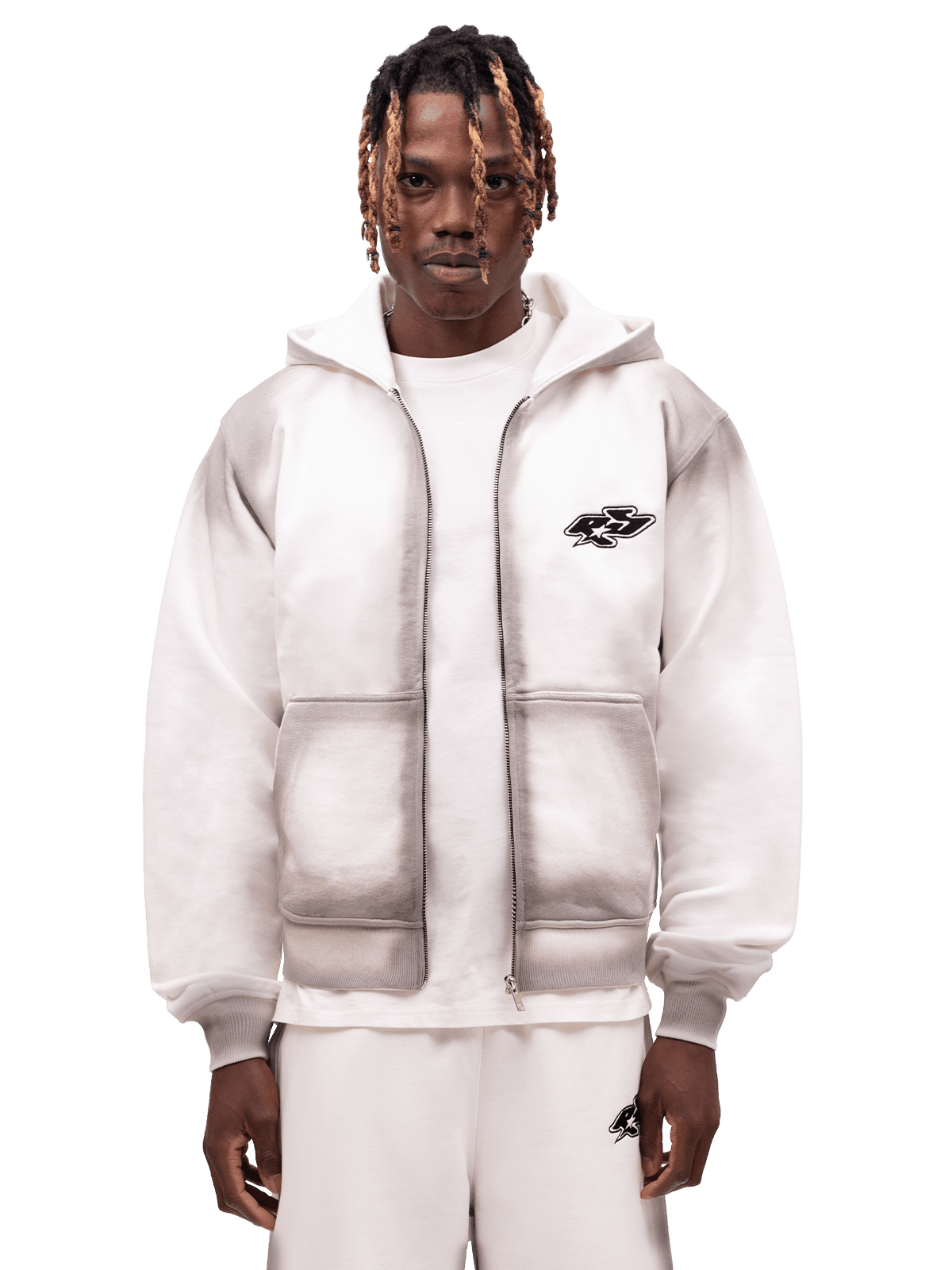 Y2K Zipper Hoodie - Pearl - Reputation Studios