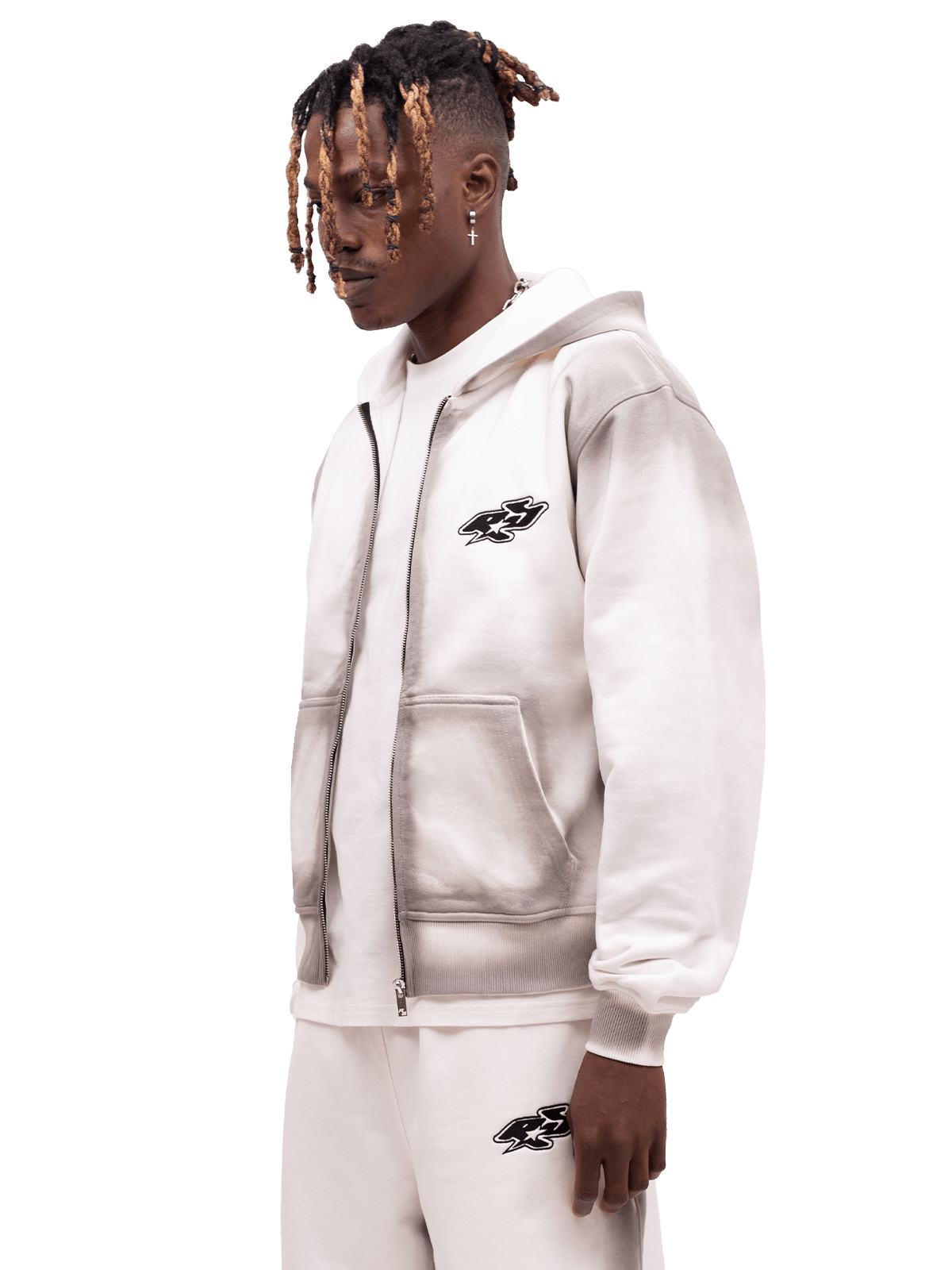 Y2K Zipper Hoodie - Pearl - Reputation Studios