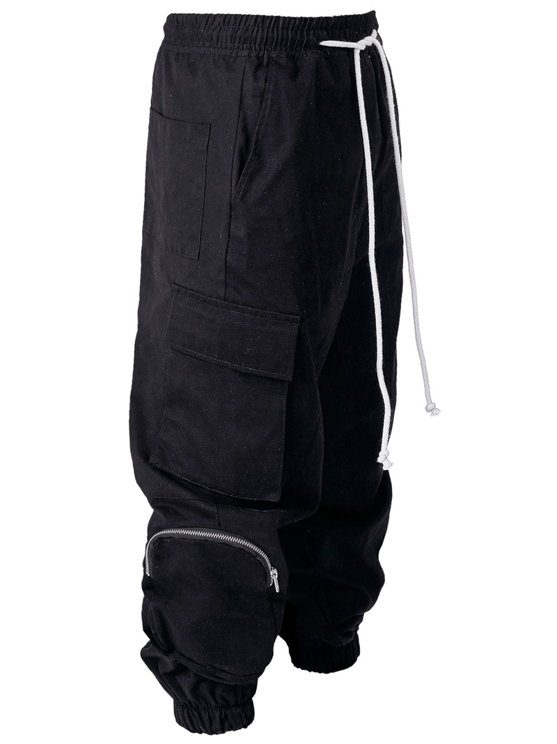 Cargo Pants - Two Tone Black