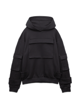 Multi Pocket Hoodie - Black