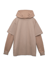 Layered Hoodie - Beige