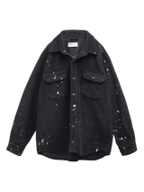 Splatter Cord Shirt - Black