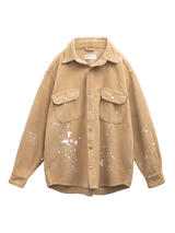 Splatter Cord Shirt - Beige