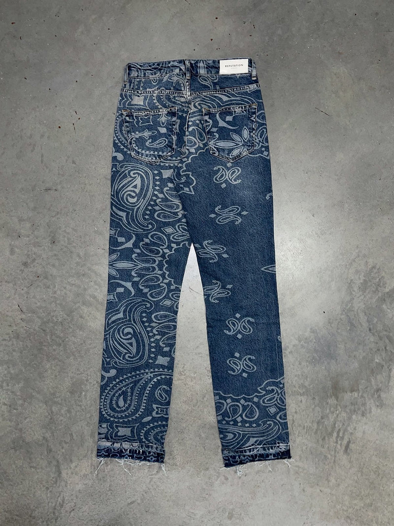 Vintage Bandana Denim - Cream Wash