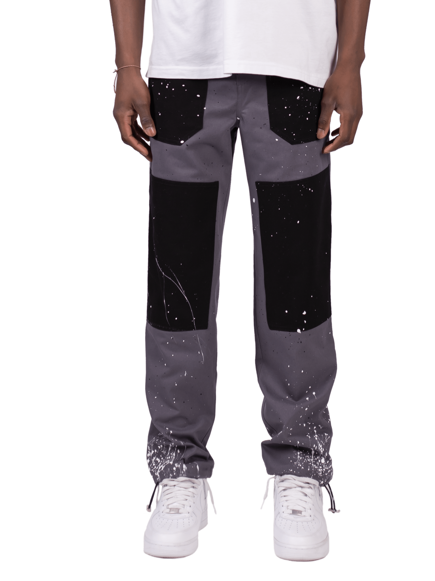 Splatter Industrial Pants - Grey