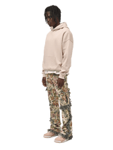 Flare Cargo Tapestry Pants - Floral