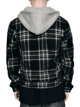 Flannel with Hood - Black