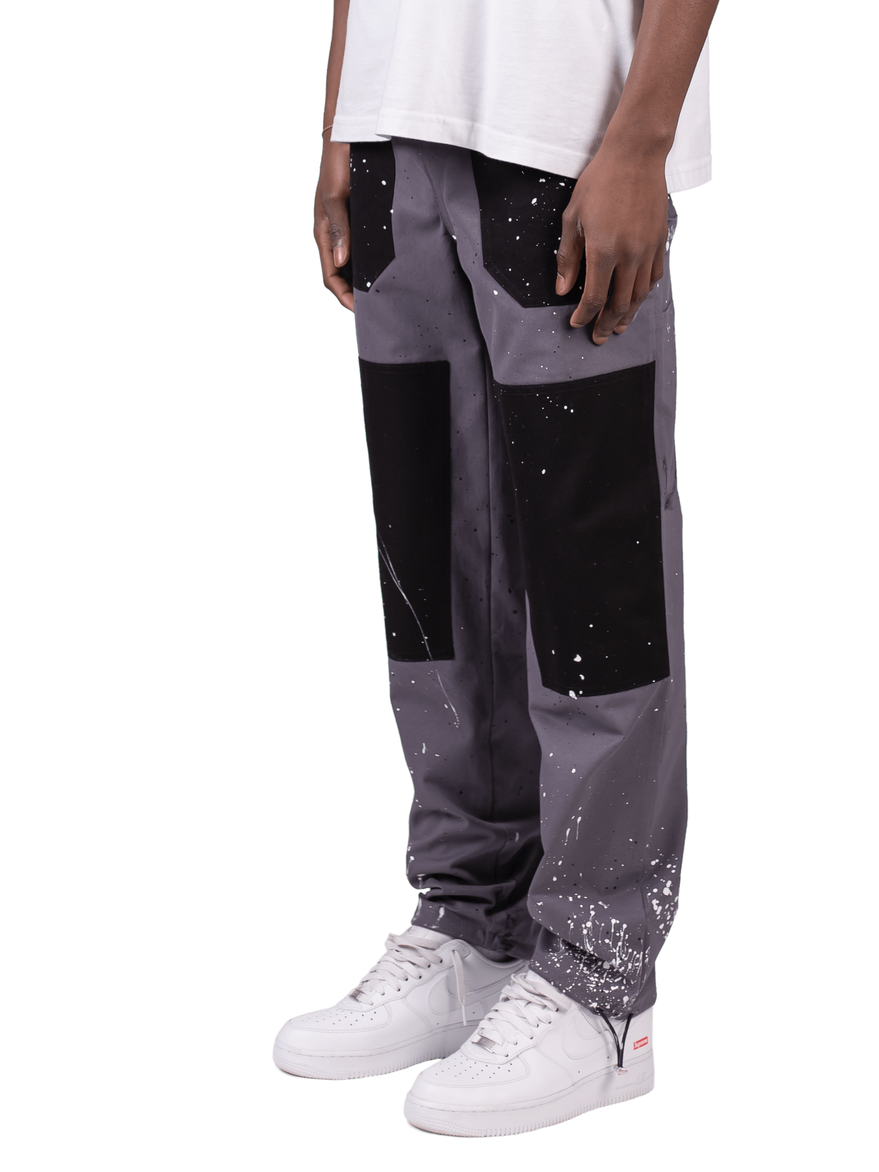 Splatter Industrial Pants - Grey