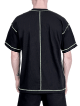 Contrast Stitch Tee - Black
