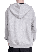 Oversized Zipper Hoodie - Heather Grey
