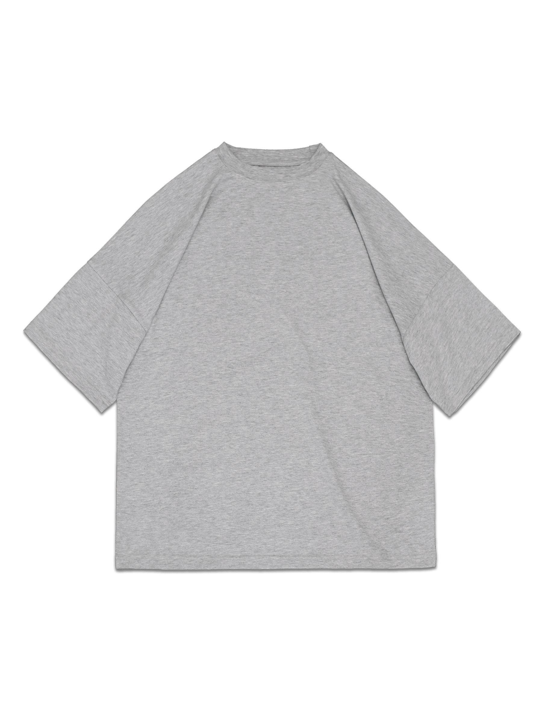 Drop Shoulder Tee - Heather Grey