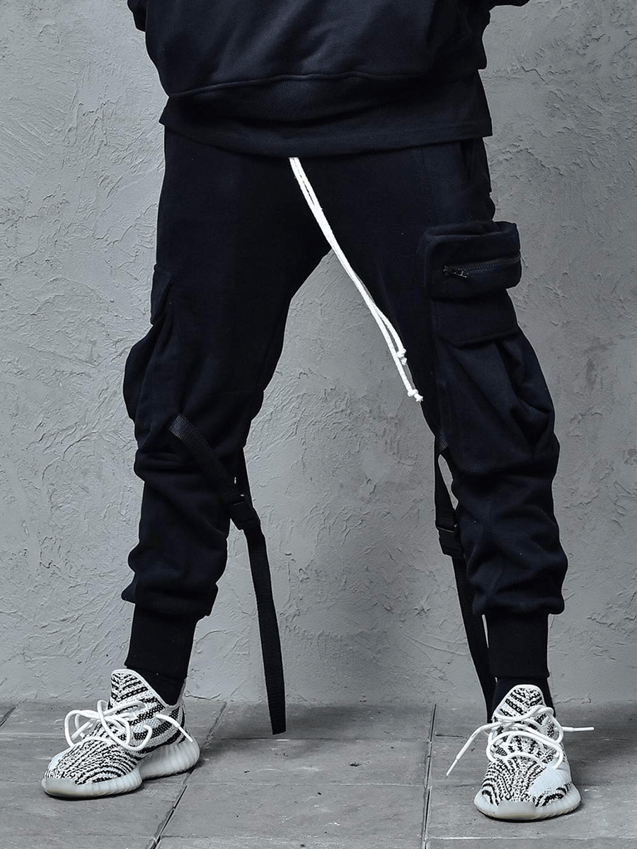 Cargo Sweatpants - Black - Reputation Studios