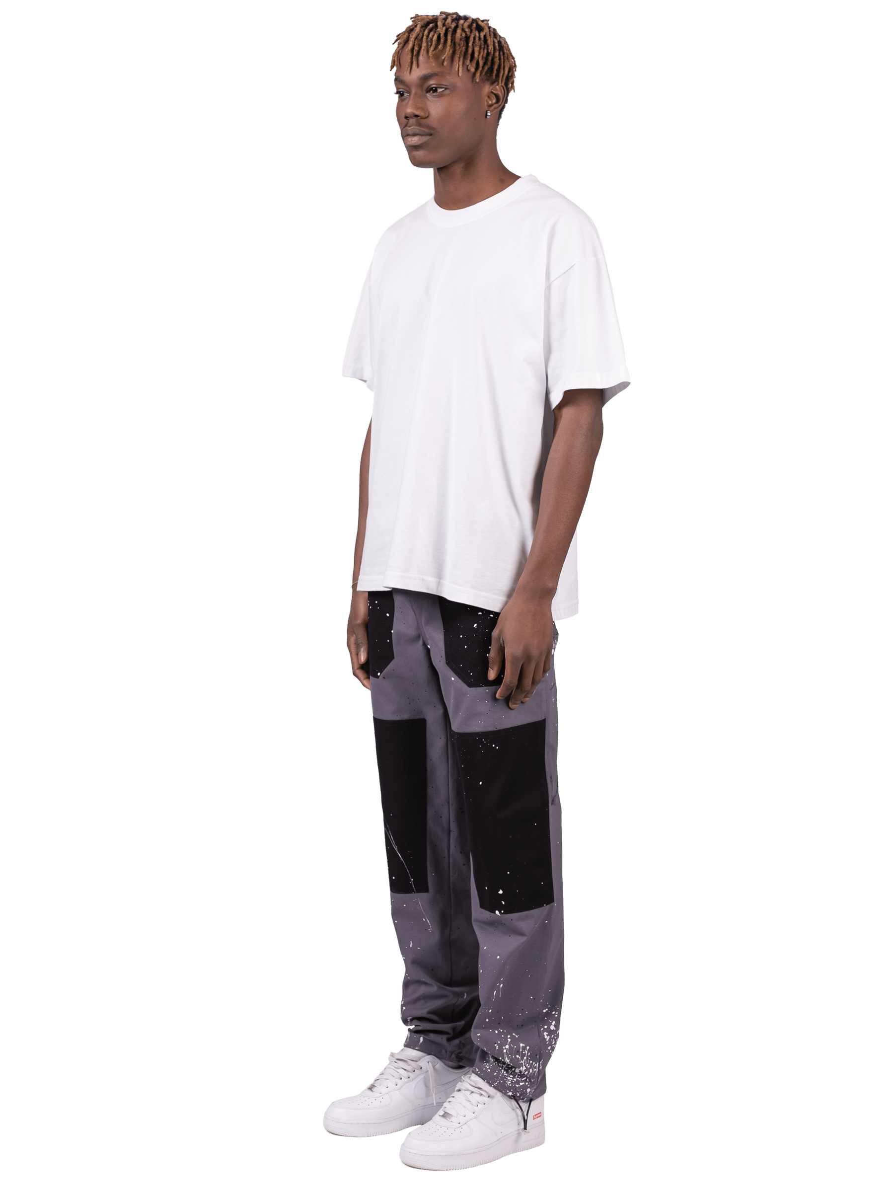 Splatter Industrial Pants - Grey