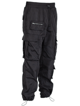 Nylon Cargo Pants - Black