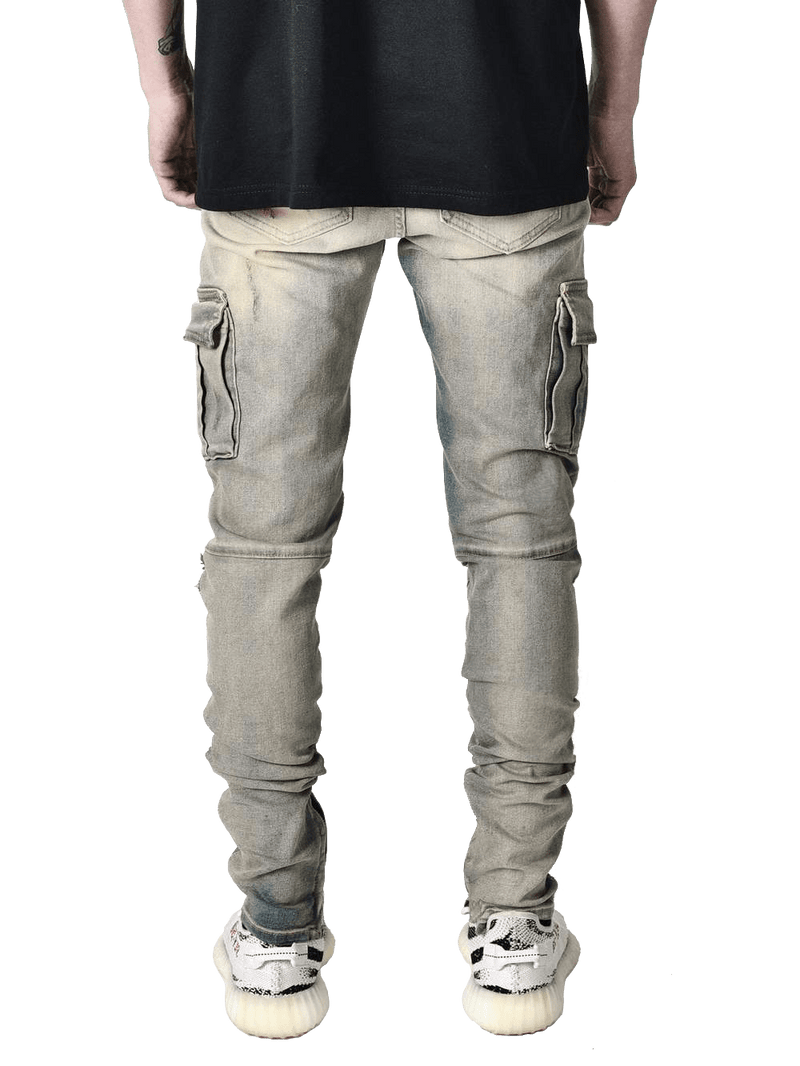 Cargo Denim - Dirty Wash