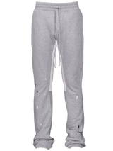 FLARE SWEATPANTS HEATHER GREY