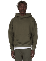 Ripped Hoodie - Forest