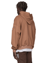 Ripped Hoodie - Clay