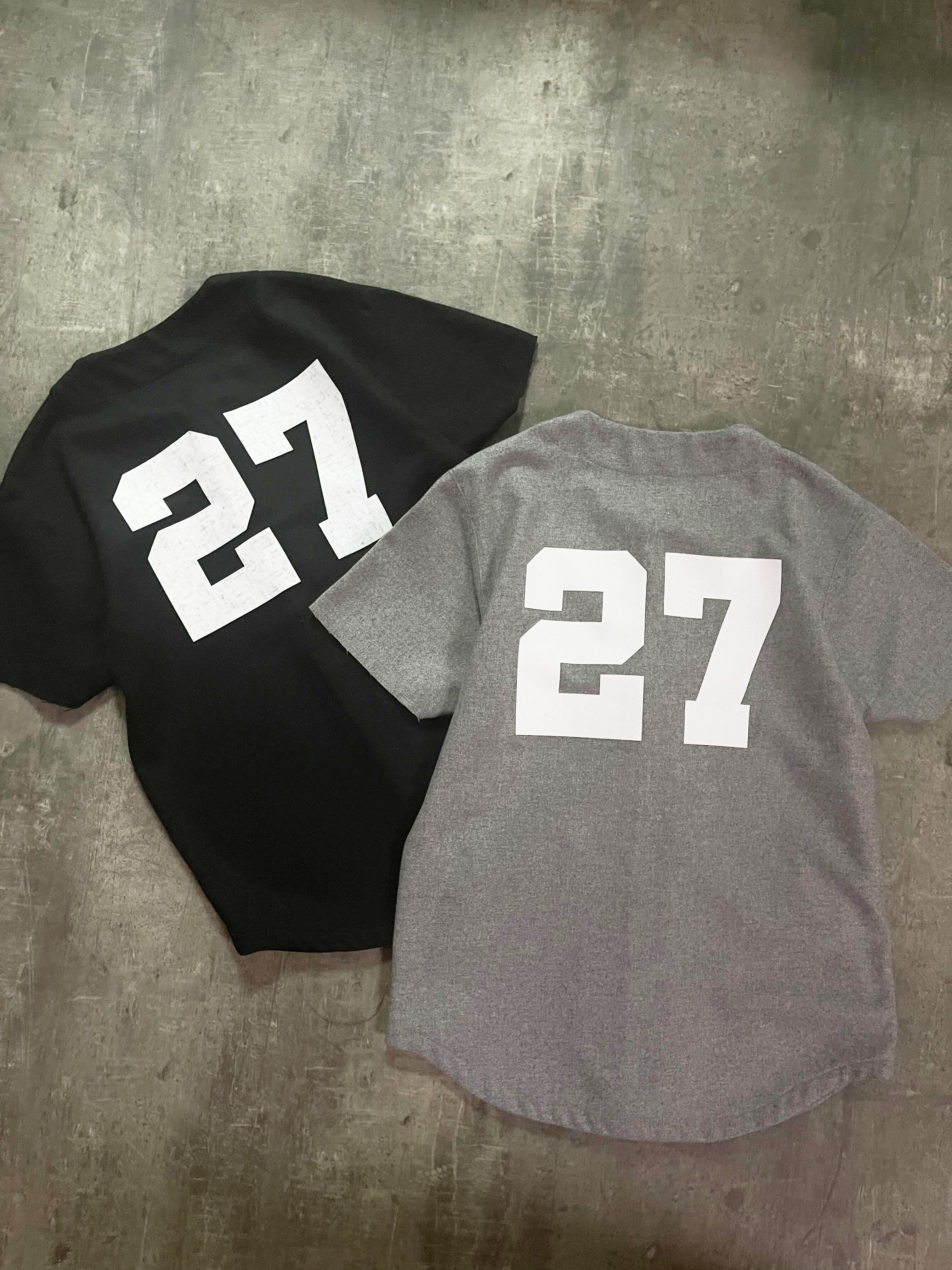 Wool Baseball Jersey - Grey