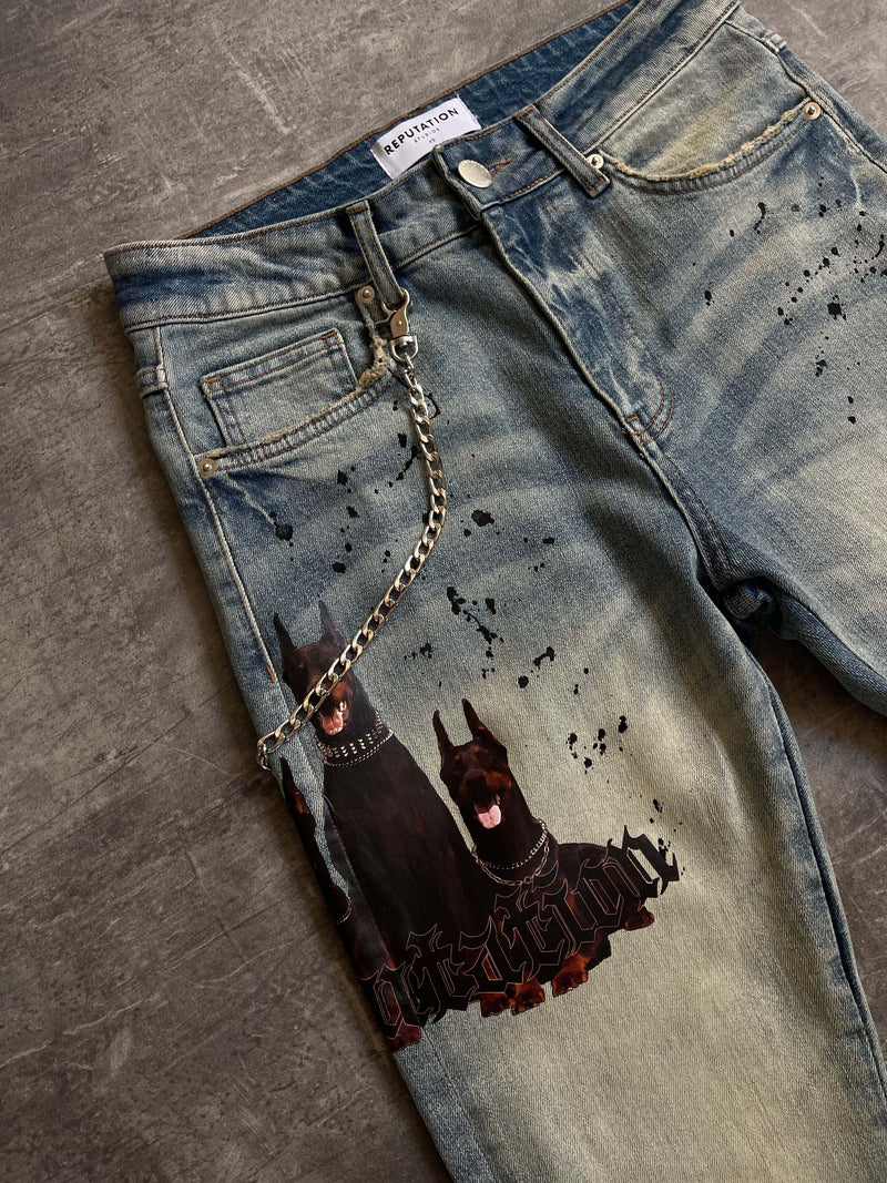 Doberman Denim - Cream Wash