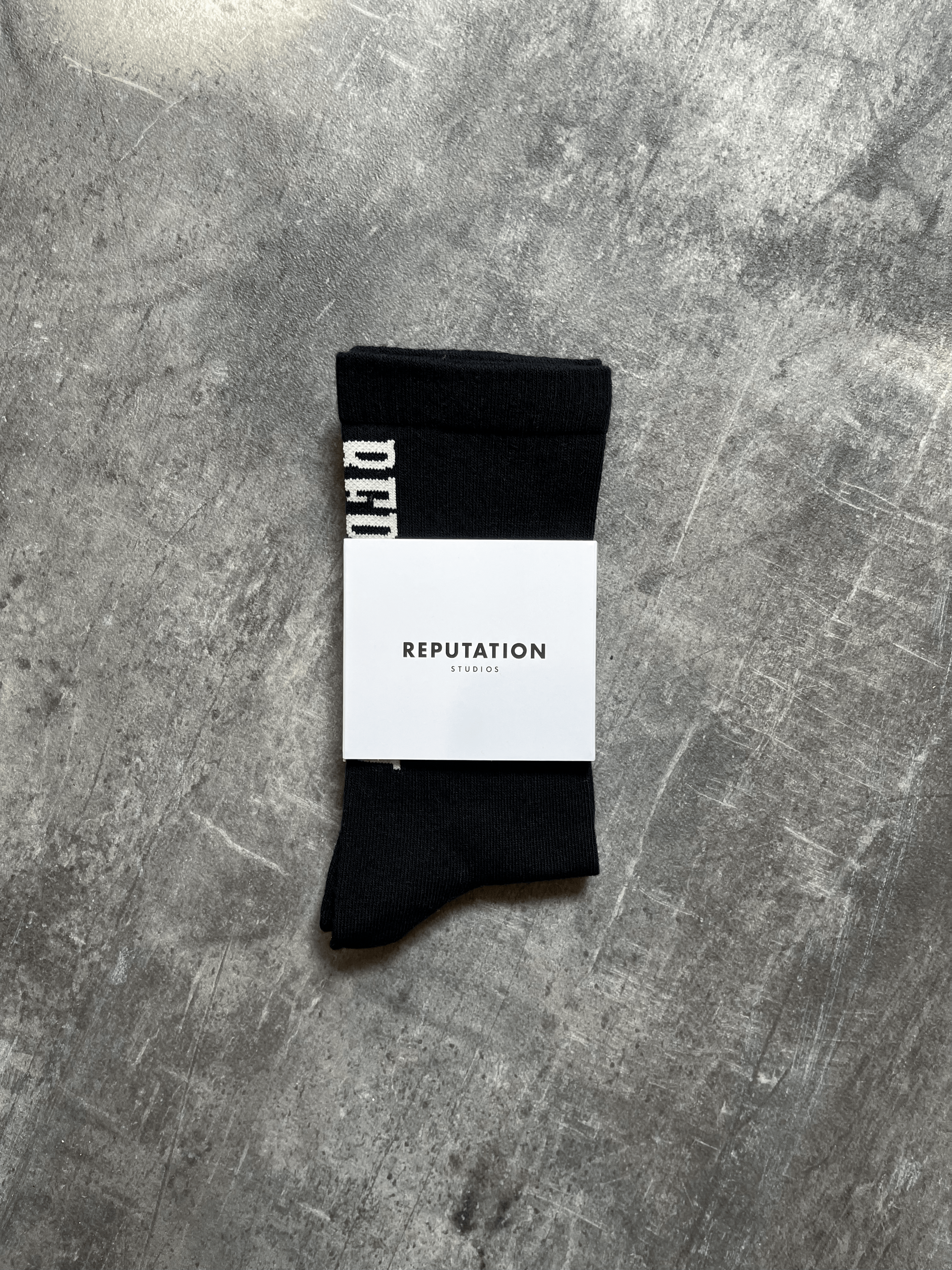 Western Vertical Socks - Black