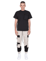 Multi Pocket Cargo Pants - Stone / Black