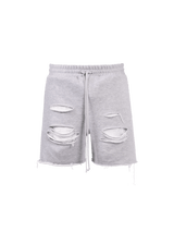 Ripped Shorts - Heather Grey